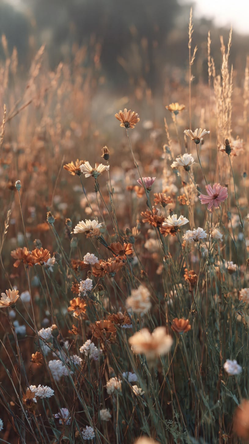 Bröllopsblommor i kvällsljus